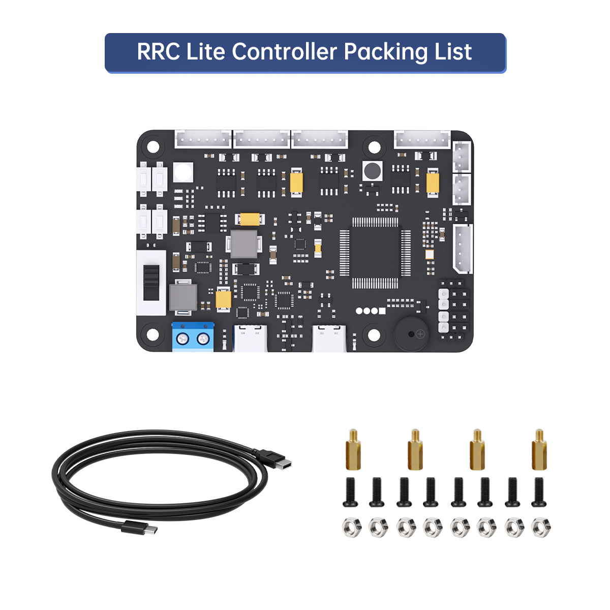 RRC Lite Controller with Built-in STM32 Chip, Supports Raspberry Pi 5 Power Supply Protocol, Integrated IMU, 4-Channel Encoder Motor Ports, Servo Ports, and USB RRC Lite Controller with Built-in STM32 Chip, Supports Raspberry Pi 5 Power Supply Protocol, Integrated IMU, 4-Channel Encoder Motor Ports, Servo Ports, and USB